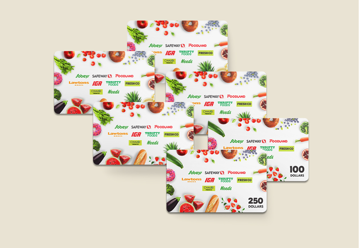 An image of bulk gift cards.