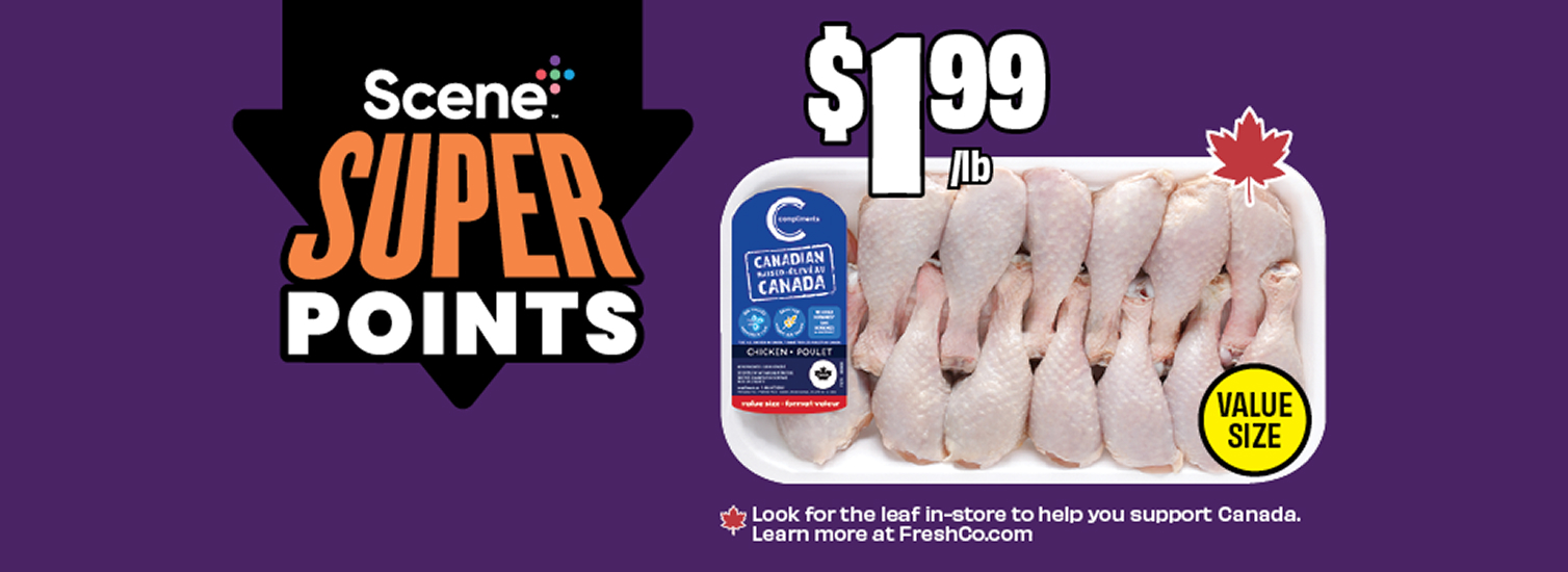 Compliments Value Size Fresh Chicken Drumsticks 4.39/kg